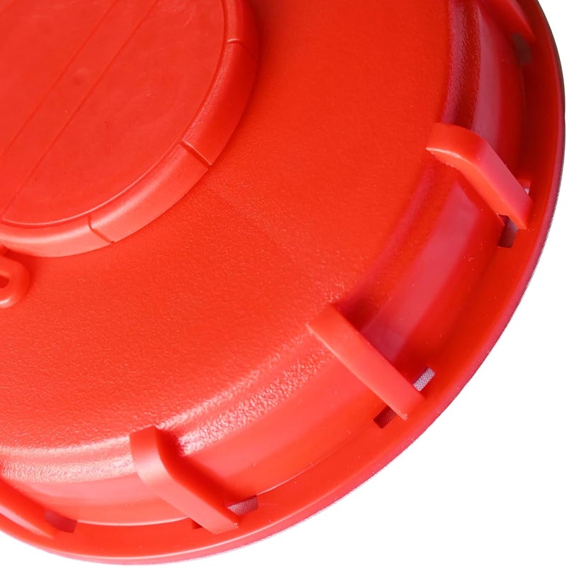 MDDEYEMEFO IBC Tote Lid Cover with Gasket, 6.5" IBC Tank Leak-Proof Design Water Liquid Tank Cap with Vent Hole for Chemical, Food, Industries Storage, Red - Image 4
